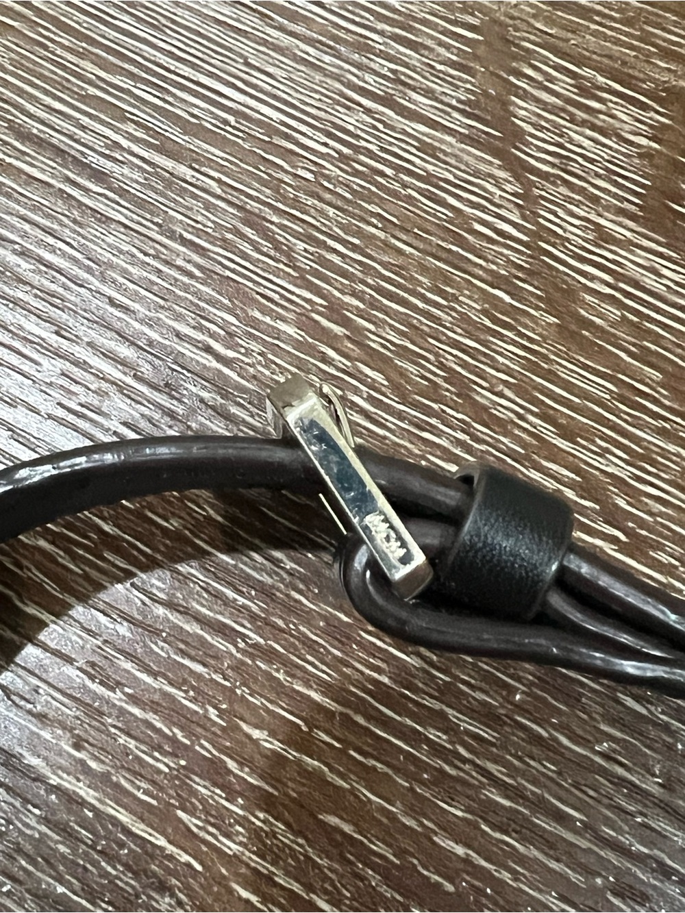 MCM strap replacement black with silver hardware - Picture 4 of 8